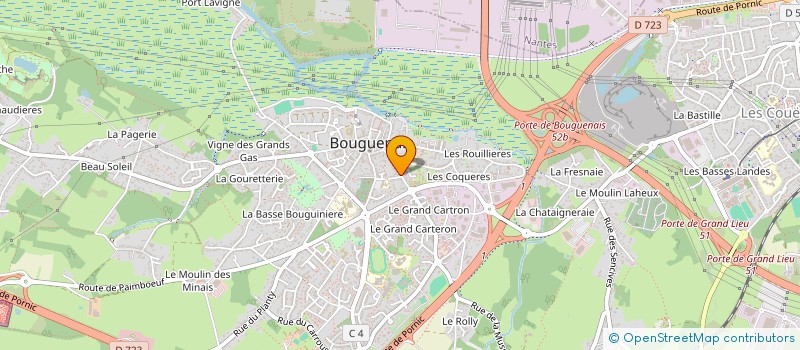 localisation de l'entreprise CAVALCADE RH à BOUGUENAIS