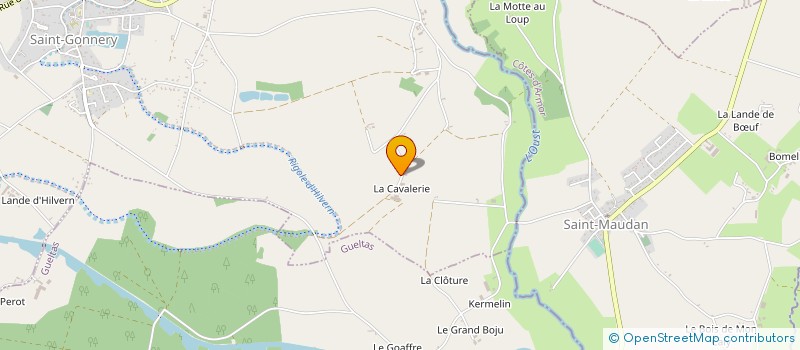 localisation de l'entreprise CAVALE GOURMANDE à SAINT-GONNERY