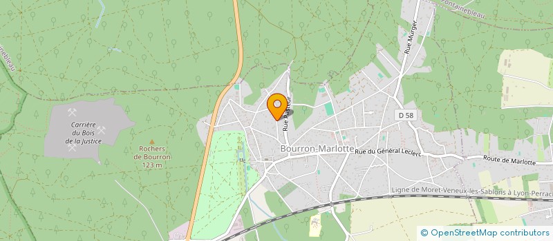 localisation de l'entreprise CAVALE PRODUCTIONS  BOURRON-MARLOTTE