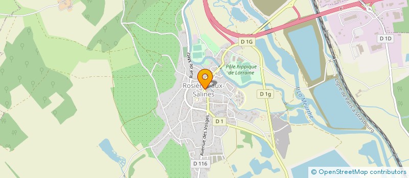 localisation de l'entreprise CAVALESTI à ROSIERES-AUX-SALINES