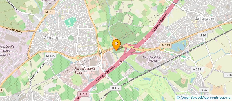 localisation de l'entreprise CAVALIER MANAGEMENT  BAILLARGUES