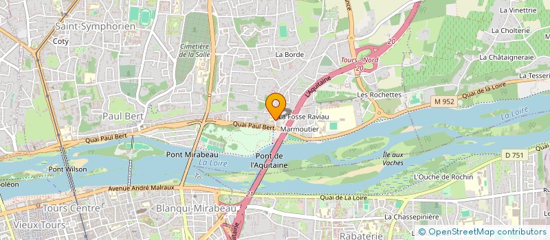 localisation de l'entreprise CAVALIER ROUGE à TOURS