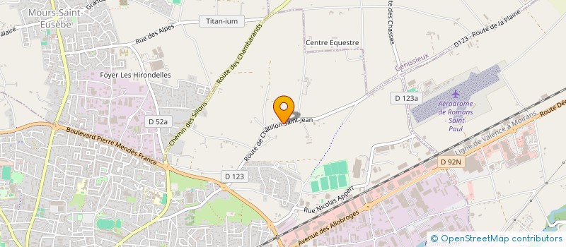 localisation de l'entreprise CAVALIERS 3 ALLURES  ROMANS-SUR-ISERE