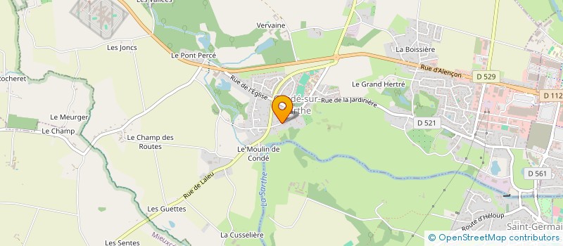 localisation de l'entreprise CAVALIERS D'ECOUVES à CONDE-SUR-SARTHE