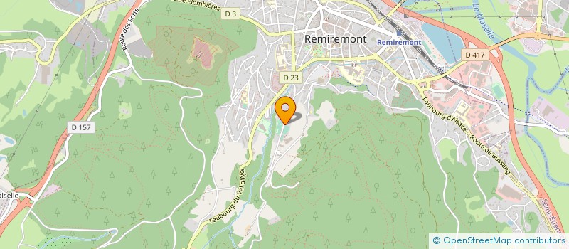 localisation de l'entreprise CAVALIERS DE LA GRANGE PUTON  REMIREMONT