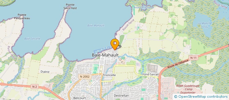 localisation de l'entreprise CAVALIERS DE SAINT GEORGE  BAIE-MAHAULT