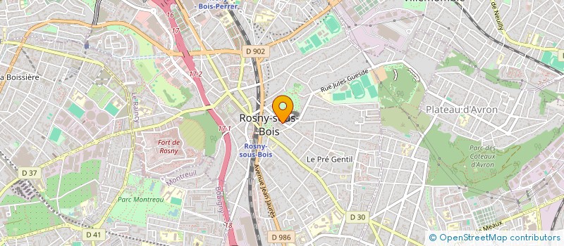 localisation de l'entreprise CAVALLI CONSULTING à ROSNY-SOUS-BOIS