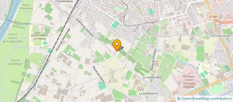 localisation de l'entreprise CAVALOIRE à ANGERS