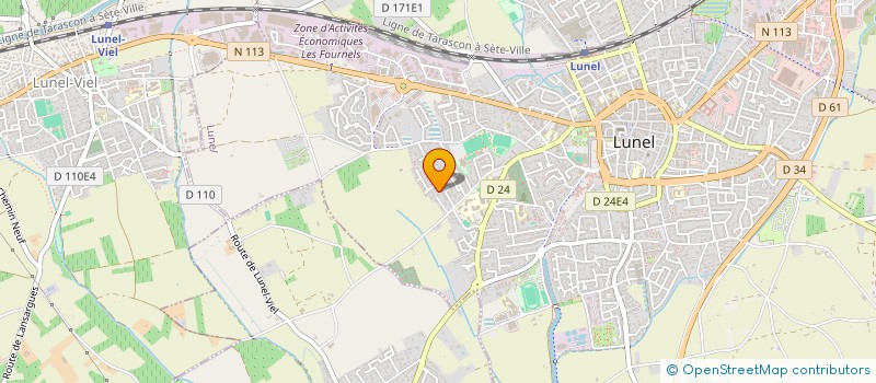 localisation de l'entreprise CAVALS SUD  LUNEL