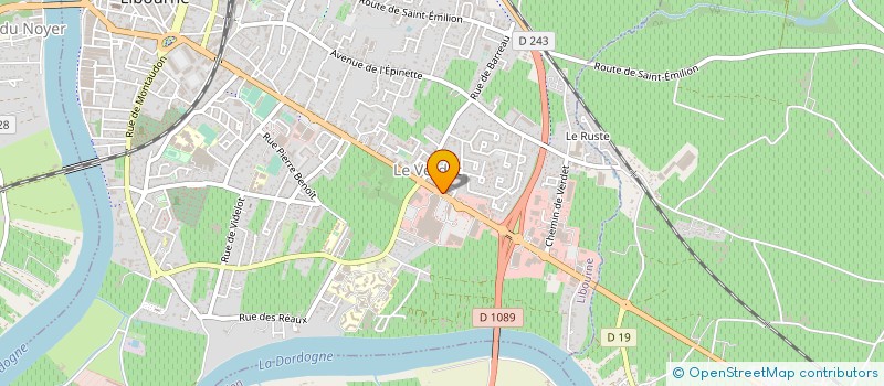 localisation de l'entreprise CAVALU  LIBOURNE