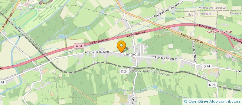 localisation de l'entreprise CAVALU  CANTAOUS