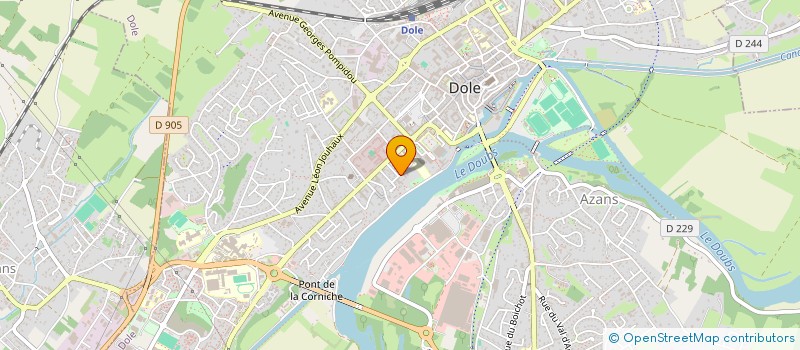 localisation de l'entreprise CAVALYTICS à DOLE