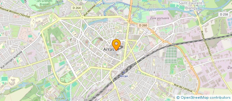 localisation de l'entreprise CAVAMOUSSE à ARRAS