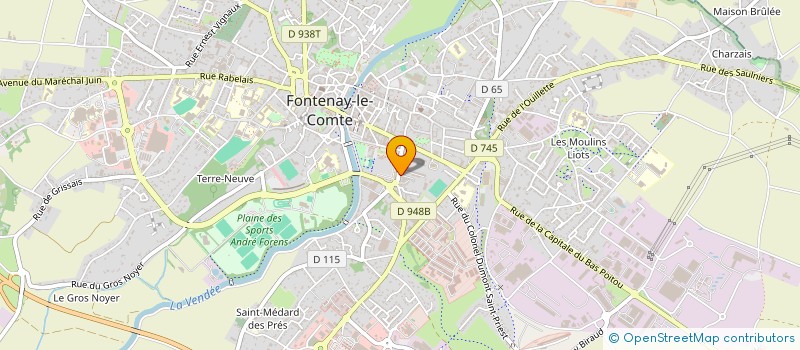 localisation de l'entreprise CAVANGELYS à FONTENAY-LE-COMTE