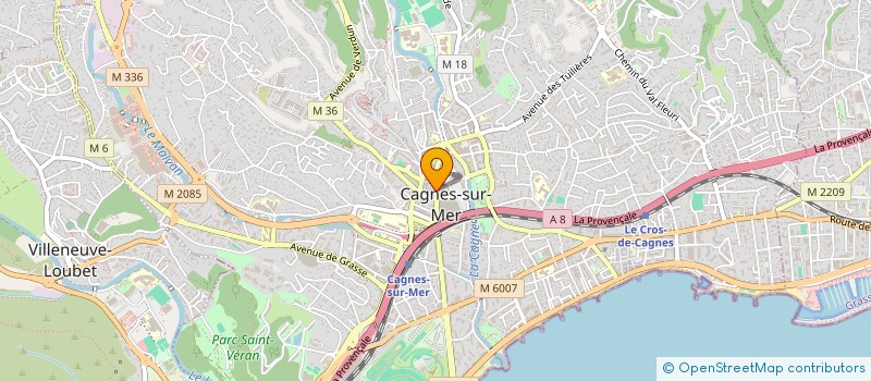 localisation de l'entreprise CAVANILLE  CAGNES-SUR-MER