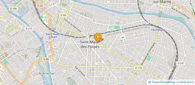 localisation de l'entreprise CAVANNA BATIMENT à ST MAUR DES FOSSES