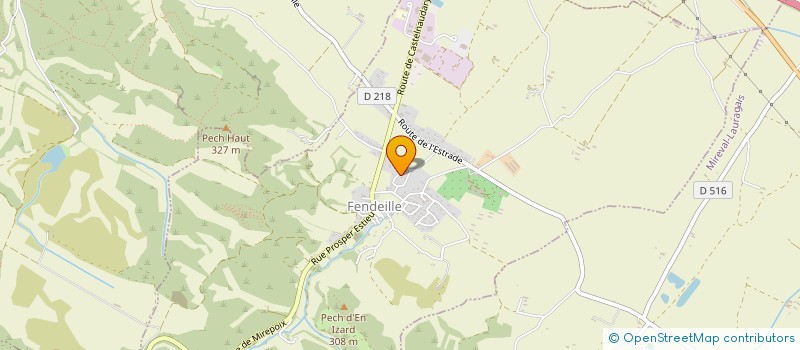 localisation de l'entreprise CAVART INVEST  FENDEILLE