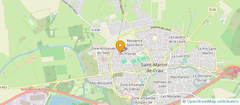 localisation de l'entreprise CAVASOUCHE à SAINT-MARTIN-DE-CRAU