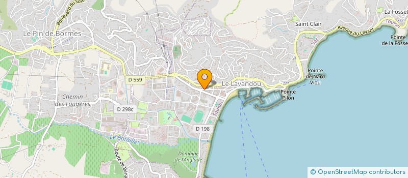 localisation de l'entreprise CAVATECH à LE LAVANDOU