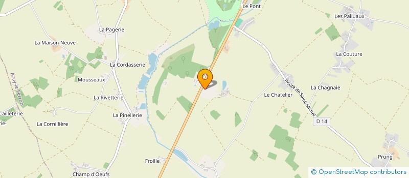 localisation de l'entreprise CAVAZ à AZAY-LE-FERRON