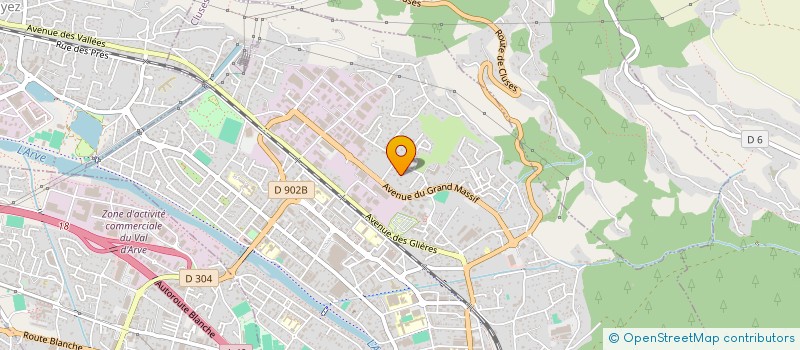 localisation de l'entreprise CAVDAR  CLUSES