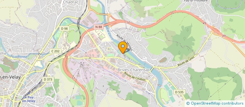 localisation de l'entreprise CAVE 3C  BRIVES-CHARENSAC