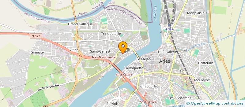 localisation de l'entreprise CAVE à ARLES