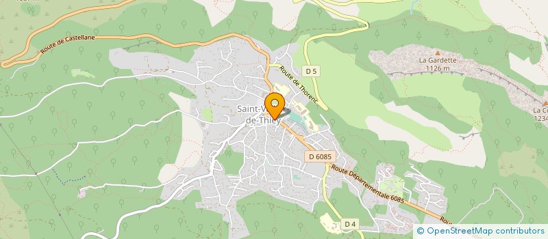 localisation de l'entreprise CAVE A FROMAGE ET CHARCUTERIE DE THIEY à SAINT-VALLIER-DE-THIEY