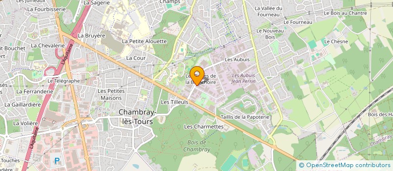 localisation de l'entreprise CAVE & BOUCHON  CHAMBRAY-LES-TOURS