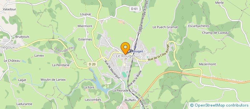 localisation de l'entreprise CAVE CADET-MATIGNON à LE ROUGET-PERS