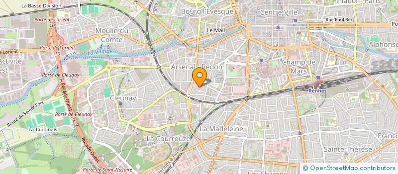 localisation de l'entreprise CAVE CANEM à RENNES