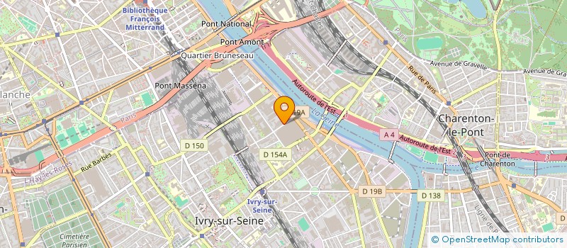 localisation de l'entreprise CAVE CANEM SECURITE à IVRY-SUR-SEINE