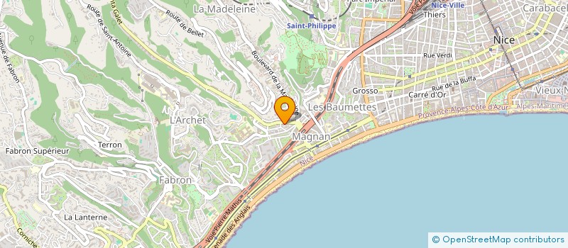 localisation de l'entreprise CAVE CARLONE à NICE