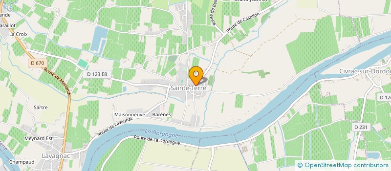 localisation de l'entreprise CAVE COOP VITICULT REUNIS STE RADEGONDE à SAINTE-RADEGONDE