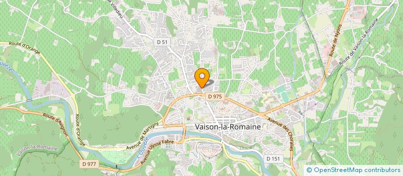 localisation de l'entreprise CAVE COOPERATIVE LA ROMAINE à VAISON-LA-ROMAINE