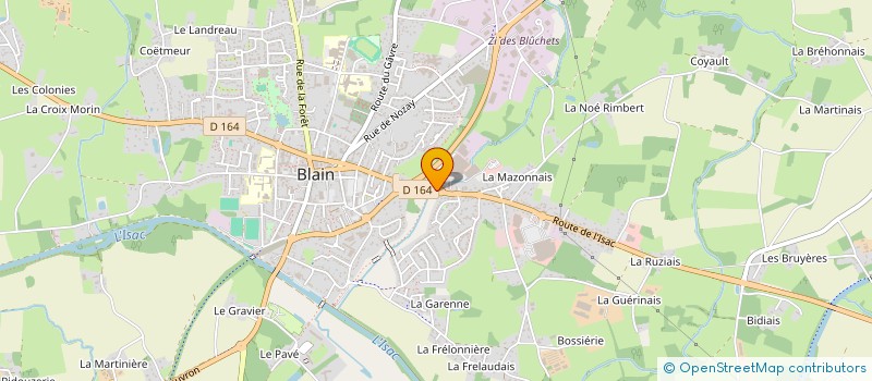 localisation de l'entreprise CAVE DE BLAIN à BLAIN