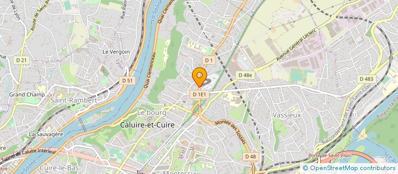 localisation de l'entreprise CAVE DE CALUIRE  CALUIRE-ET-CUIRE