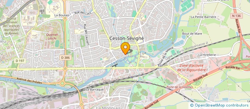 localisation de l'entreprise CAVE DE CESSON  CESSON-SEVIGNE