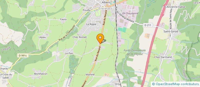 localisation de l'entreprise CAVE DE L'ALBANAIS à ENTRELACS