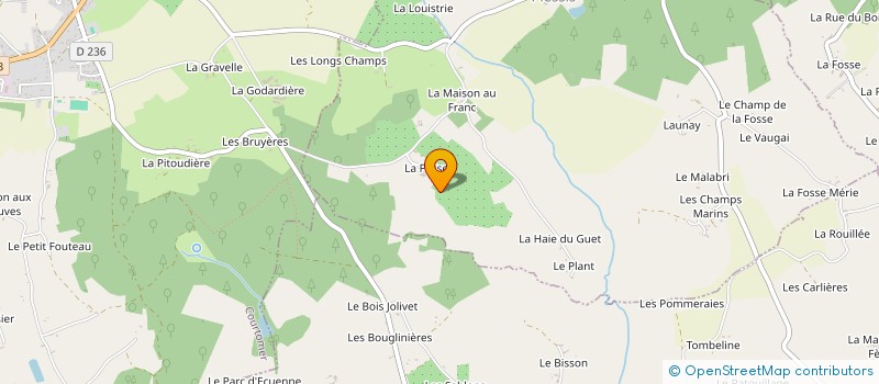 localisation de l'entreprise CAVE DE LA FOSSE à TELLIERES-LE-PLESSIS