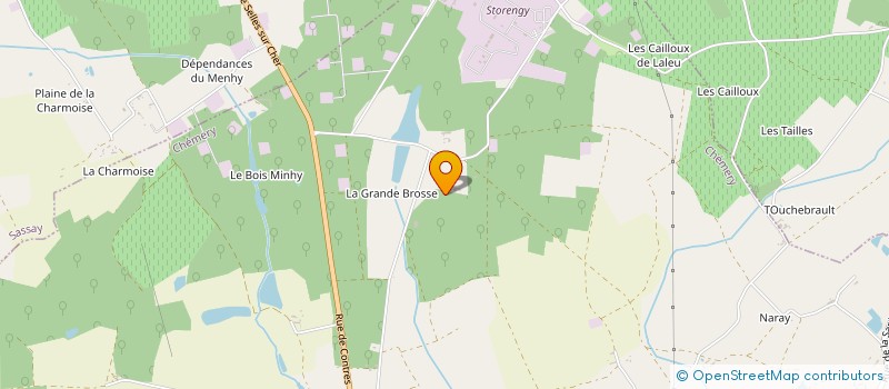 localisation de l'entreprise CAVE DE LA GRANDE BROSSE  CHEMERY