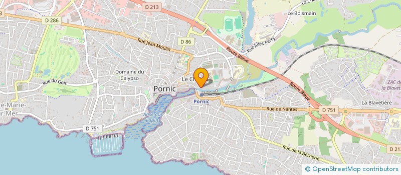 localisation de l'entreprise CAVE DE LA RIA  PORNIC