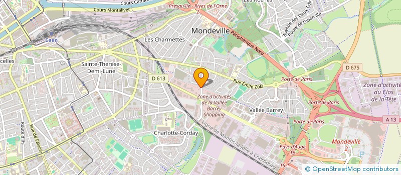 localisation de l'entreprise CAVE DE LA VALLEE BARREY  MONDEVILLE