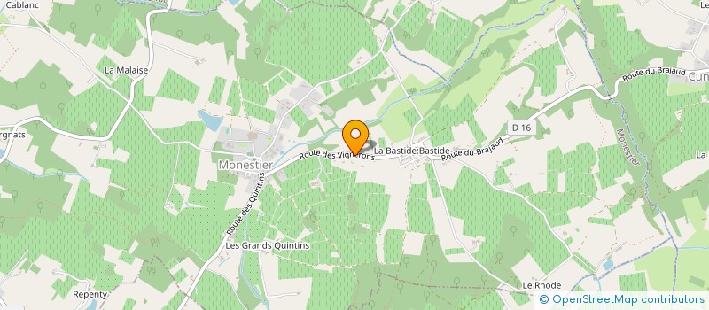 localisation de l'entreprise CAVE DE SIGOULES  MESCOULES