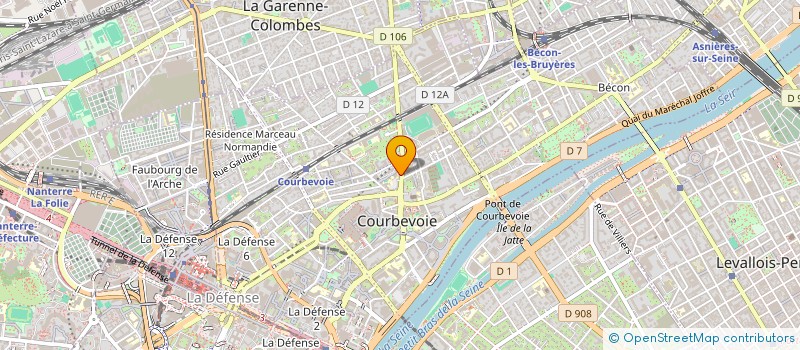 localisation de l'entreprise CAVE DE SVEN  COURBEVOIE