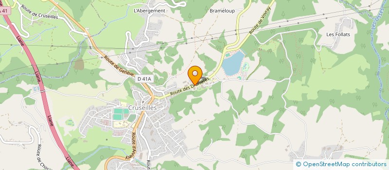 localisation de l'entreprise CAVE DES DRONIERES  CRUSEILLES