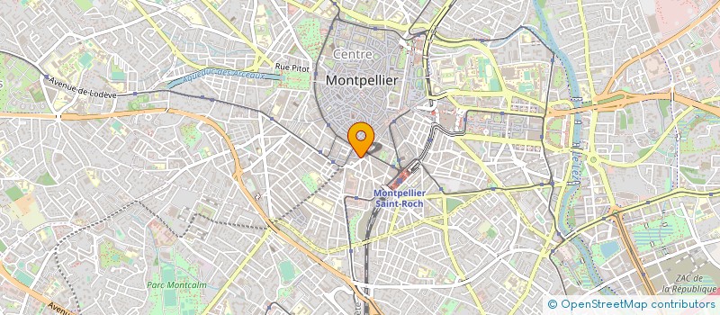 localisation de l'entreprise CAVE DES HALLES LAISSAC à MONTPELLIER