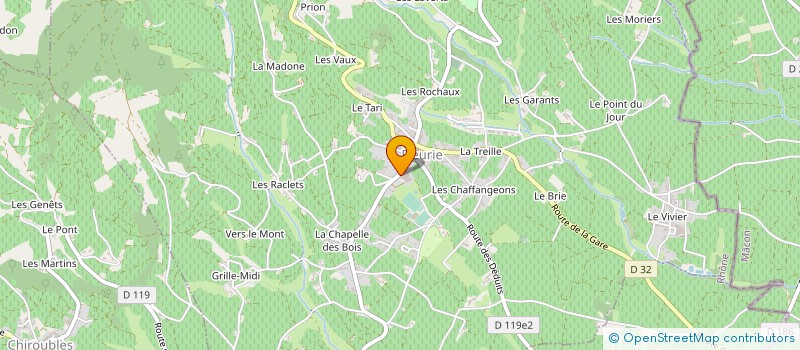localisation de l'entreprise CAVE DES PRODUCTEURS DES GRANDS VINS DE FLEURIE  FLEURIE