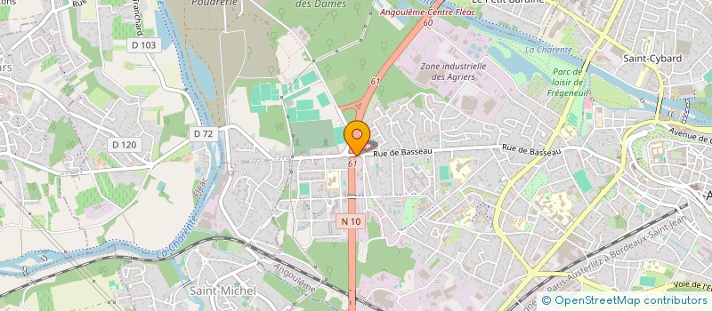 localisation de l'entreprise CAVE DES TROIS CHENES à ANGOULEME
