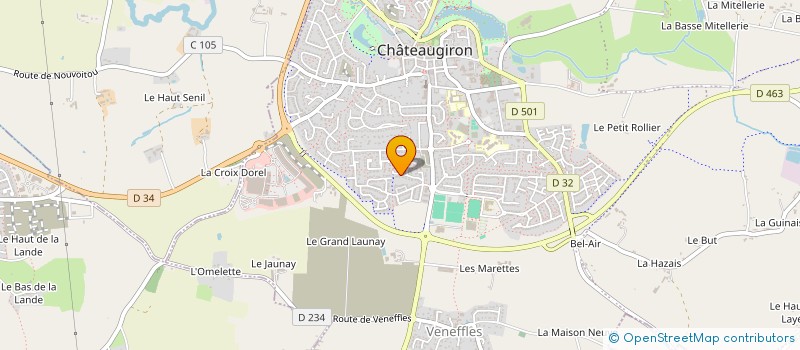 localisation de l'entreprise CAVE DIVIN  CHATEAUGIRON